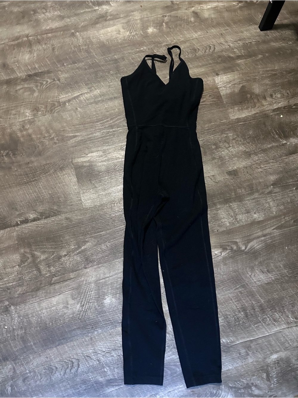 Old Navy Black V-Neck Sleeveless Jumpsuit